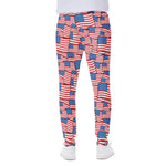 4th of July USA Flag Pattern Print Scuba Joggers