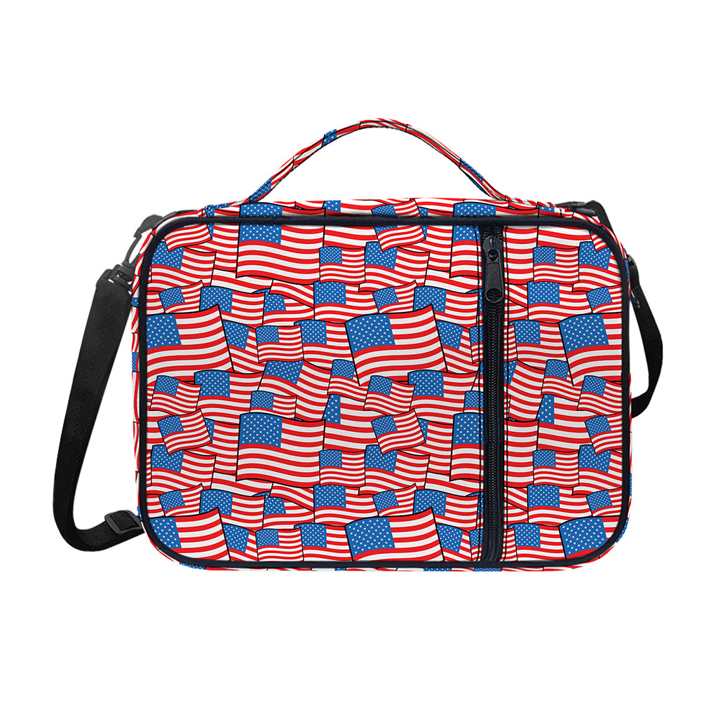 4th of July USA Flag Pattern Print Shoulder Strap Bible Bag