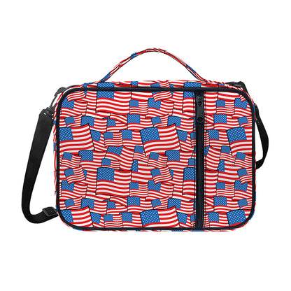 4th of July USA Flag Pattern Print Shoulder Strap Bible Bag
