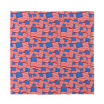 4th of July USA Flag Pattern Print Silk Bandana