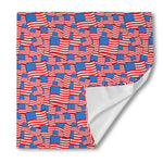 4th of July USA Flag Pattern Print Silk Bandana