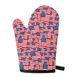 4th of July USA Flag Pattern Print Single Oven Mitt