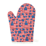 4th of July USA Flag Pattern Print Single Oven Mitt