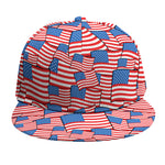 4th of July USA Flag Pattern Print Snapback Cap