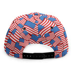 4th of July USA Flag Pattern Print Snapback Cap