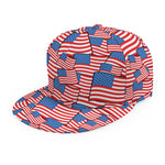 4th of July USA Flag Pattern Print Snapback Cap