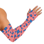4th of July USA Flag Pattern Print Sun Protection Arm Sleeves