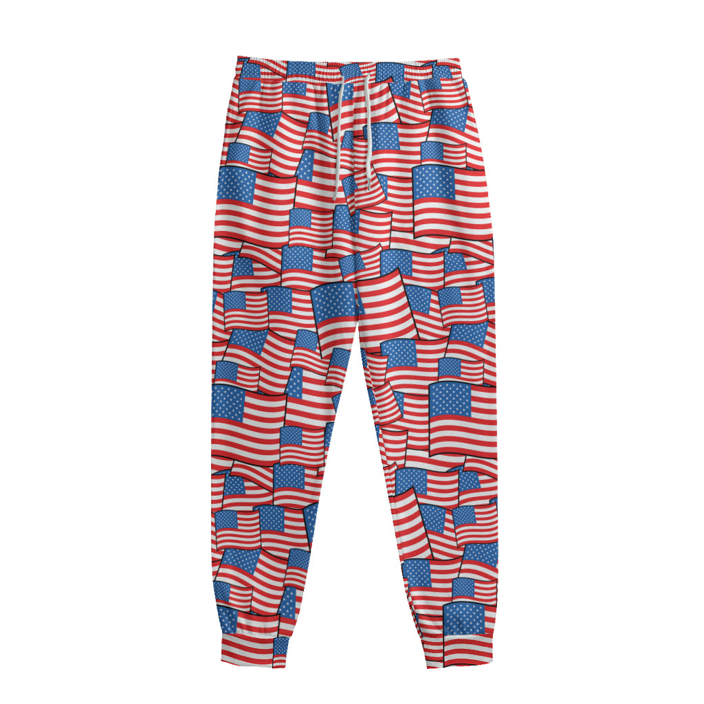 4th of July USA Flag Pattern Print Sweatpants