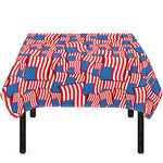 4th of July USA Flag Pattern Print Tablecloth