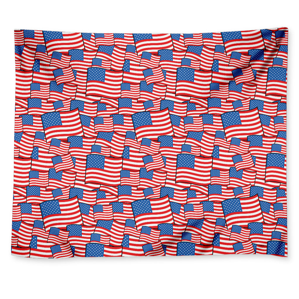 4th of July USA Flag Pattern Print Tapestry