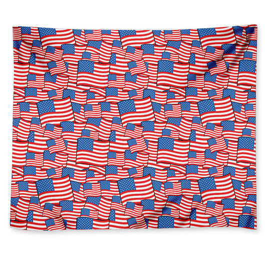 4th of July USA Flag Pattern Print Tapestry