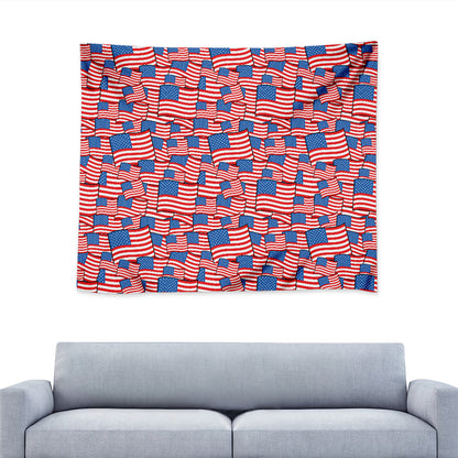 4th of July USA Flag Pattern Print Tapestry
