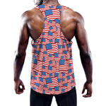 4th of July USA Flag Pattern Print Training Tank Top