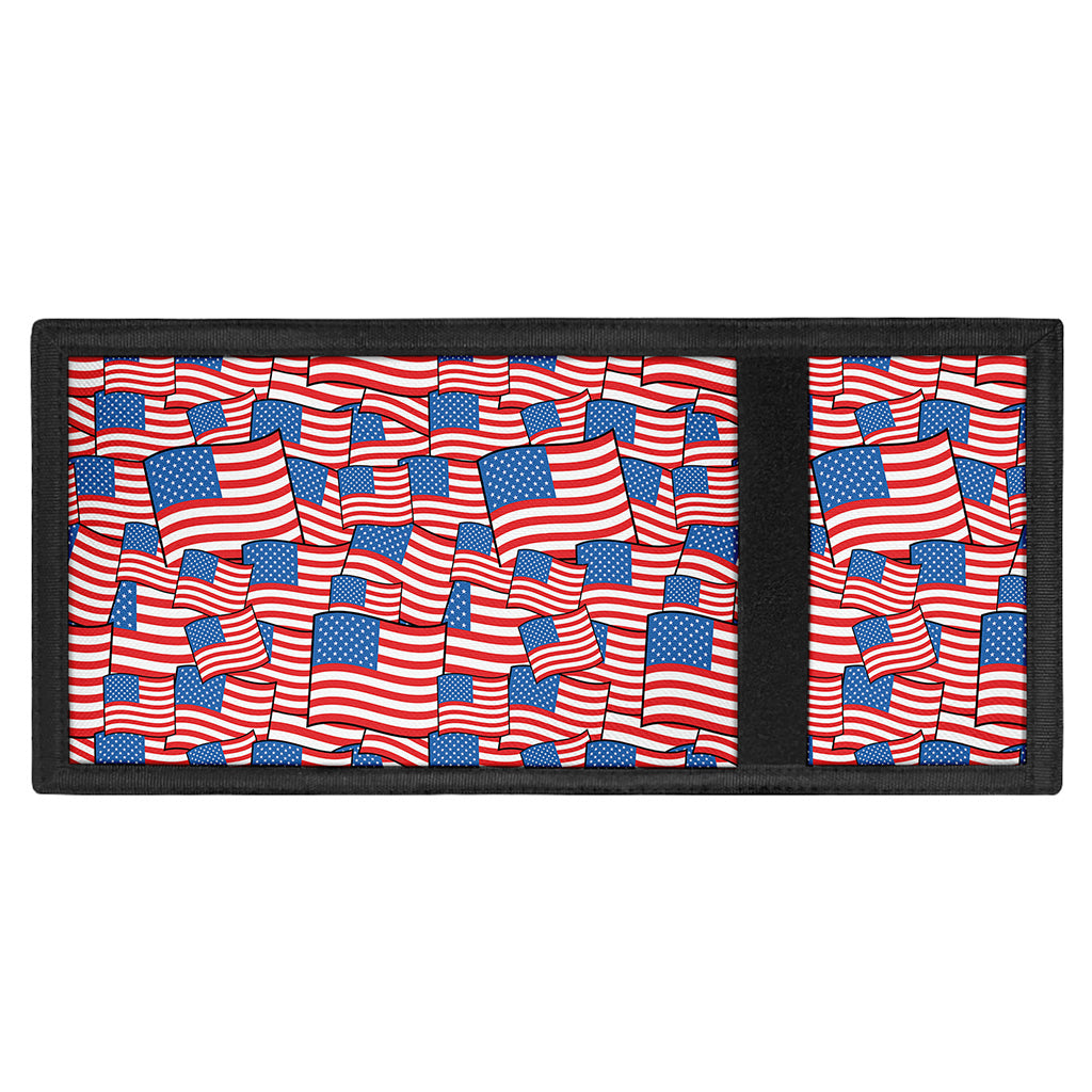 4th of July USA Flag Pattern Print Trifold Wallet