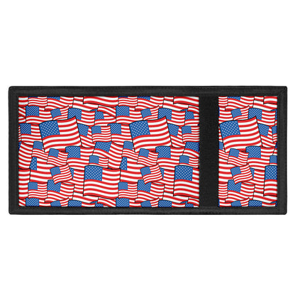 4th of July USA Flag Pattern Print Trifold Wallet