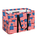 4th of July USA Flag Pattern Print Utility Tote Bag