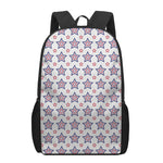 4th of July USA Star Pattern Print 17 Inch Backpack