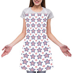 4th of July USA Star Pattern Print Adjustable Apron