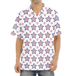 4th of July USA Star Pattern Print Aloha Shirt