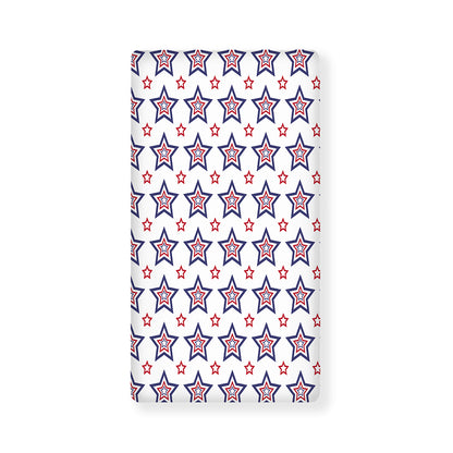 4th of July USA Star Pattern Print Baby Crib Sheet