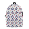4th of July USA Star Pattern Print School Backpack