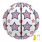 4th of July USA Star Pattern Print Basketball