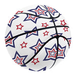 4th of July USA Star Pattern Print Basketball