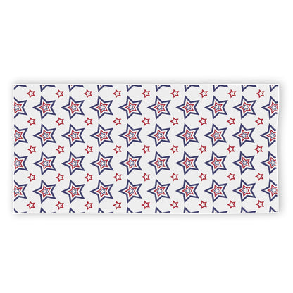 4th of July USA Star Pattern Print Beach Towel