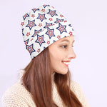 4th of July USA Star Pattern Print Beanie