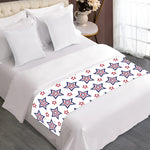 4th of July USA Star Pattern Print Bed Runner
