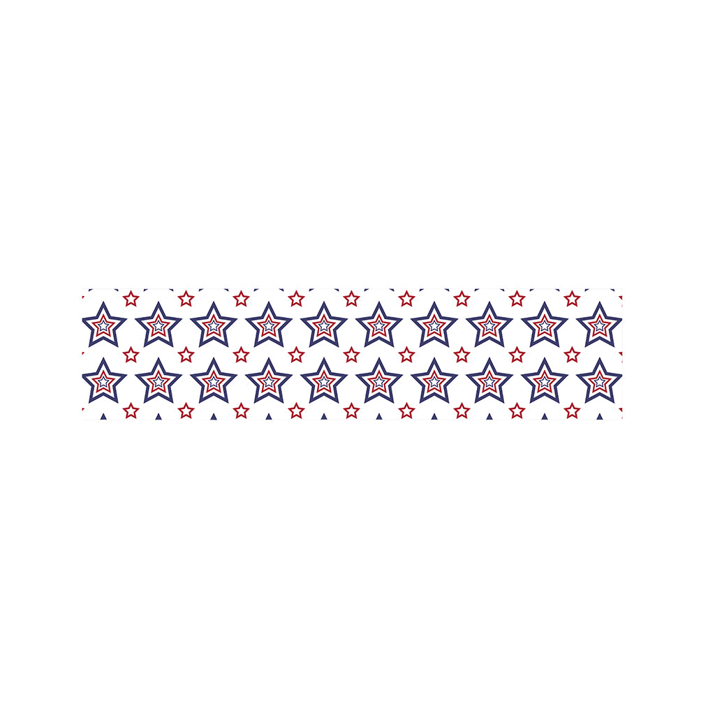 4th of July USA Star Pattern Print Bed Runner