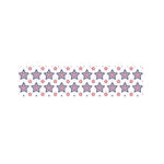 4th of July USA Star Pattern Print Bed Runner