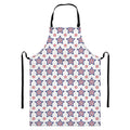 4th of July USA Star Pattern Print Bib Apron With Pocket
