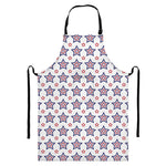 4th of July USA Star Pattern Print Bib Apron With Pocket