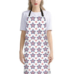 4th of July USA Star Pattern Print Bib Apron With Pocket