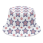 4th of July USA Star Pattern Print Bucket Hat