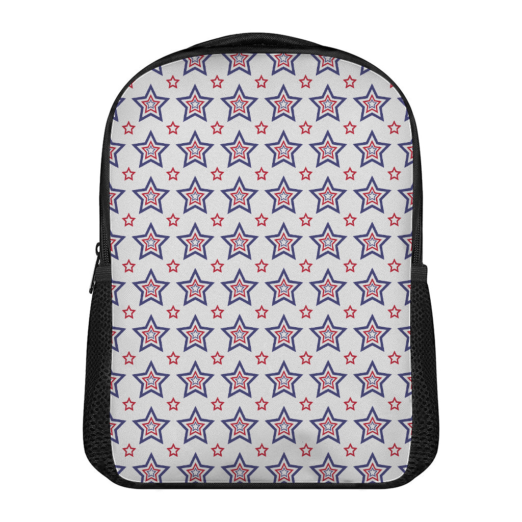 4th of July USA Star Pattern Print Casual Backpack