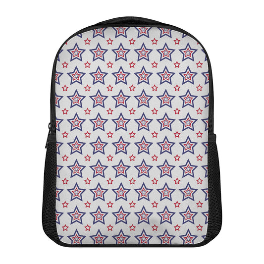 4th of July USA Star Pattern Print Casual Backpack