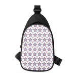 4th of July USA Star Pattern Print Chest Bag