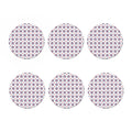 4th of July USA Star Pattern Print Coaster Set