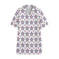 4th of July USA Star Pattern Print Cotton Hawaiian Shirt