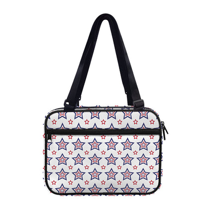 4th of July USA Star Pattern Print Double Strap Bible Bag