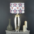 4th of July USA Star Pattern Print Drum Lamp Shade