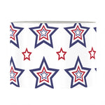 4th of July USA Star Pattern Print Drum Lamp Shade