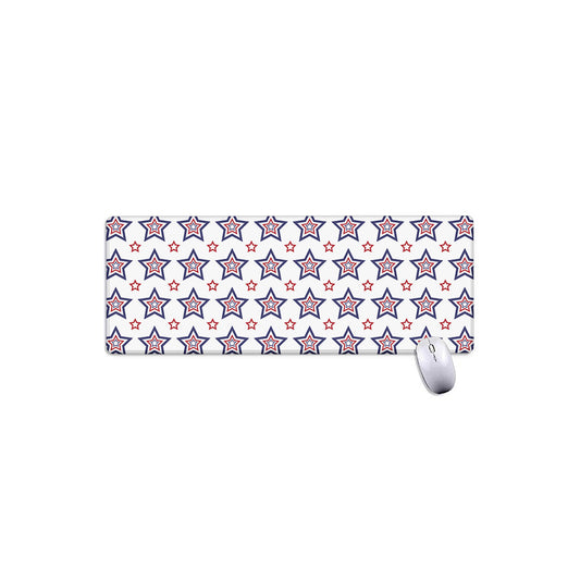 4th of July USA Star Pattern Print Extended Mouse Pad