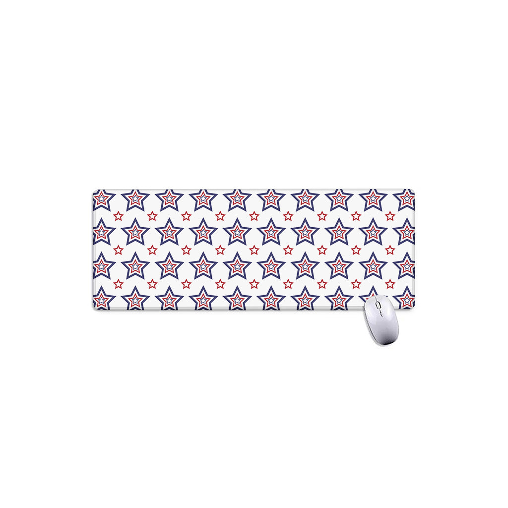 4th of July USA Star Pattern Print Extended Mouse Pad