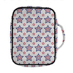 4th of July USA Star Pattern Print Front Pocket Bible Bag