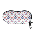 4th of July USA Star Pattern Print Glasses Case