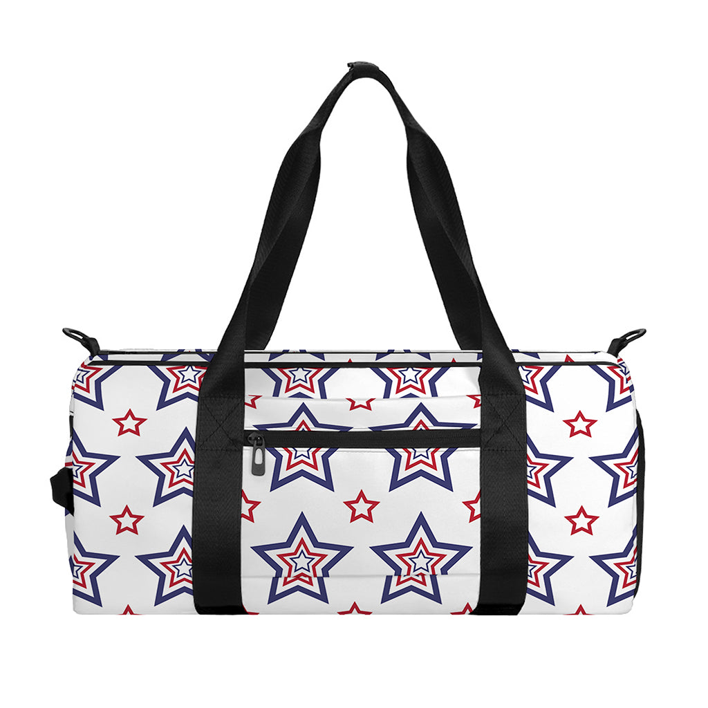4th of July USA Star Pattern Print Gym Bag