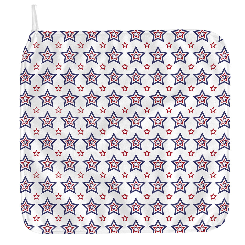 4th of July USA Star Pattern Print Hand Towel
